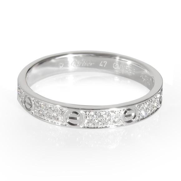 Cartier White Gold Mini Model Love Ring - Picture 1 of 4